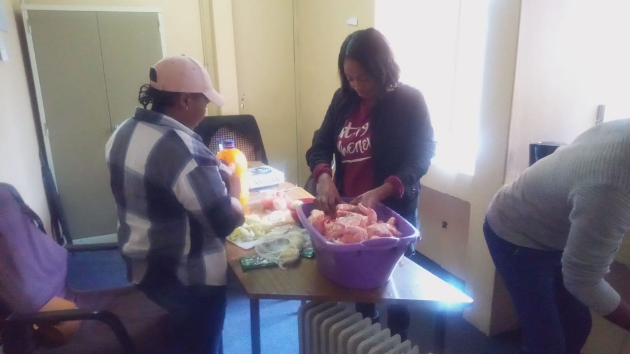 Prepared food for the volunteers